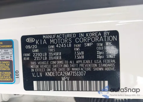 2021 Kia Seltos Sx Turbo from USA, damaged, VIN KNDETCA26M7151307